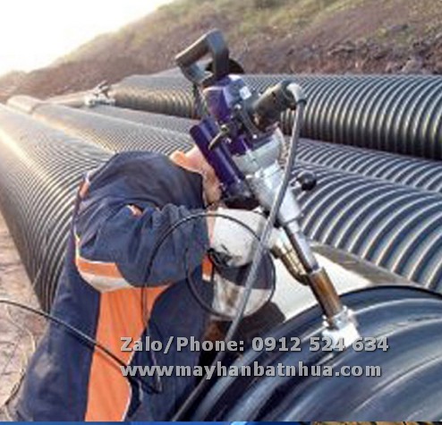 M&aacute;y h&agrave;n đ&ugrave;n ống nhựa HDPE model Weldy Booster EX3