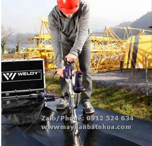 M&aacute;y h&agrave;n bạt HDPE - m&aacute;y h&agrave;n đ&ugrave;n nhựa Weldy Booster EX3