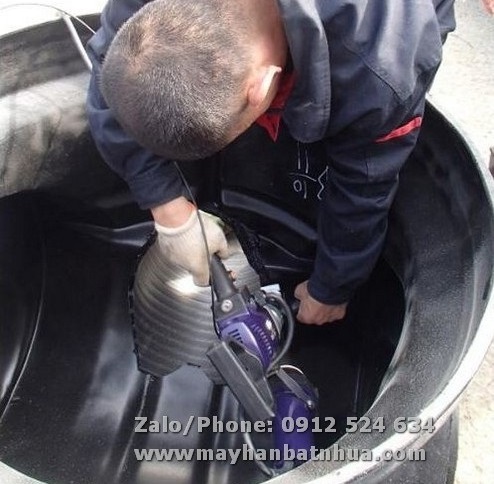 M&aacute;y h&agrave;n đ&ugrave;n Weldy Booster EX3 h&agrave;n ống nhựa HDPE
