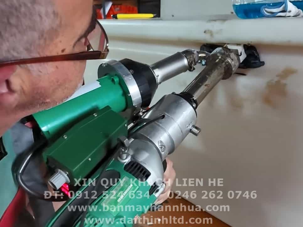 M&aacute;y h&agrave;n đ&ugrave;n nhựa PP PVDF 