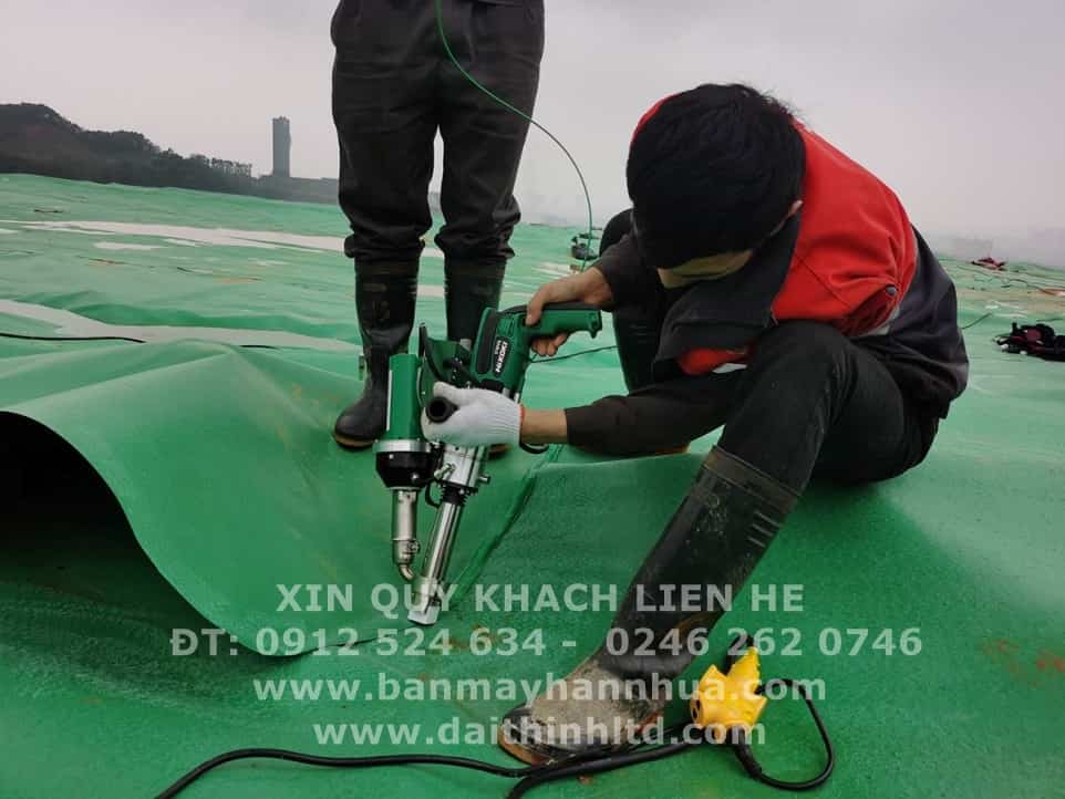 M&aacute;y h&agrave;n m&agrave;ng nhựa chống thấm - s&uacute;ng h&agrave;n đ&ugrave;n nhựa