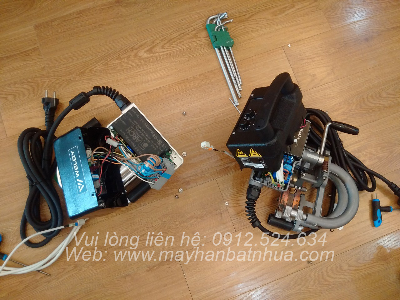 Sửa chữa bảo dưỡng máy hàn bạt HDPE ao tôm - model Weldy GEO2 Mini