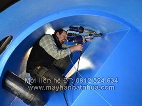 M&aacute;y h&agrave;n bồn bể nhựa, h&agrave;n tấm nhựa PP PE Weldy Booster EX2